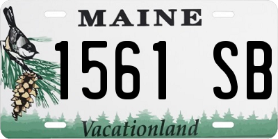 ME license plate 1561SB