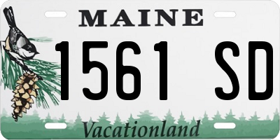 ME license plate 1561SD