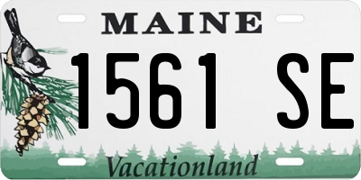 ME license plate 1561SE