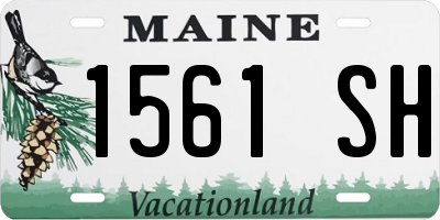 ME license plate 1561SH