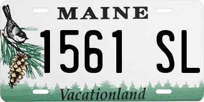 ME license plate 1561SL