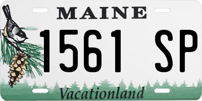 ME license plate 1561SP