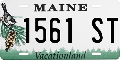 ME license plate 1561ST