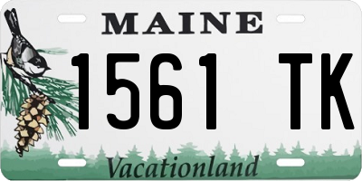 ME license plate 1561TK