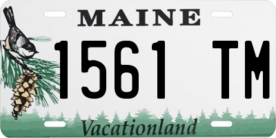 ME license plate 1561TM