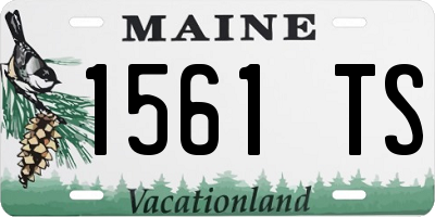 ME license plate 1561TS
