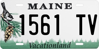 ME license plate 1561TV