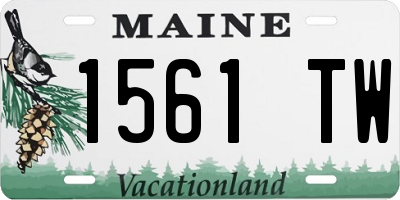 ME license plate 1561TW