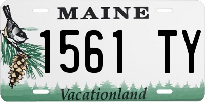 ME license plate 1561TY