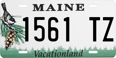 ME license plate 1561TZ