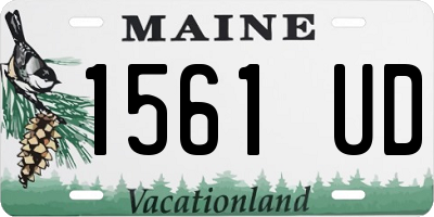 ME license plate 1561UD