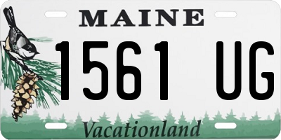 ME license plate 1561UG