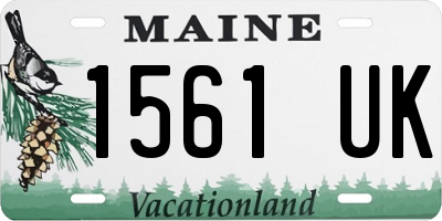 ME license plate 1561UK