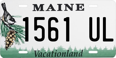 ME license plate 1561UL