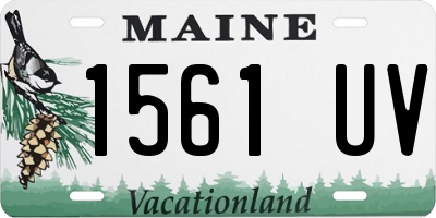 ME license plate 1561UV