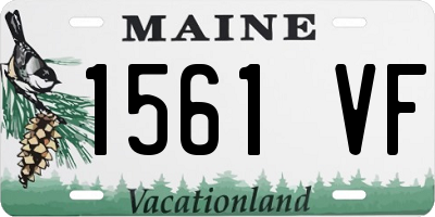 ME license plate 1561VF