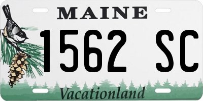 ME license plate 1562SC