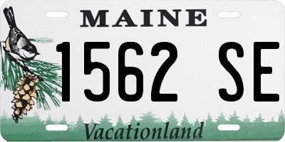 ME license plate 1562SE