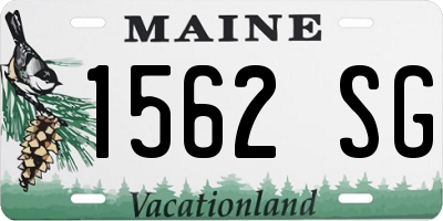 ME license plate 1562SG