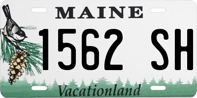 ME license plate 1562SH