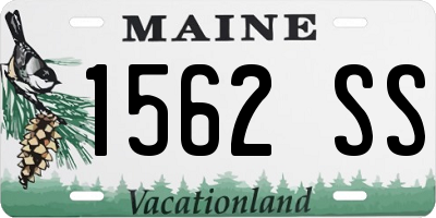 ME license plate 1562SS