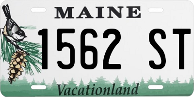 ME license plate 1562ST