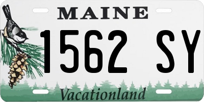 ME license plate 1562SY