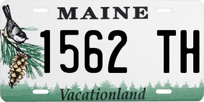 ME license plate 1562TH