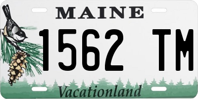 ME license plate 1562TM