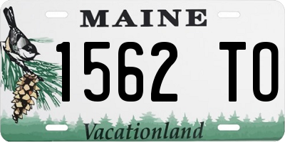 ME license plate 1562TO