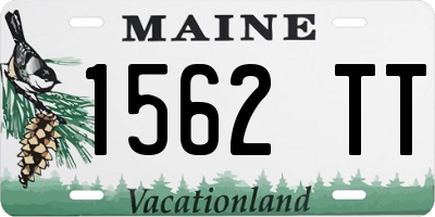 ME license plate 1562TT