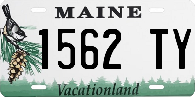 ME license plate 1562TY