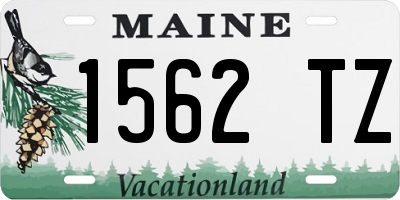 ME license plate 1562TZ