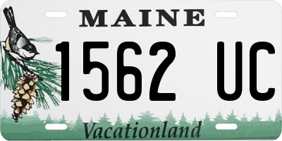 ME license plate 1562UC