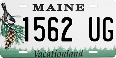 ME license plate 1562UG