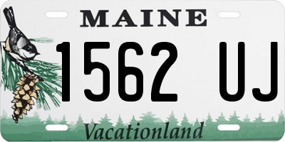 ME license plate 1562UJ