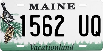 ME license plate 1562UQ