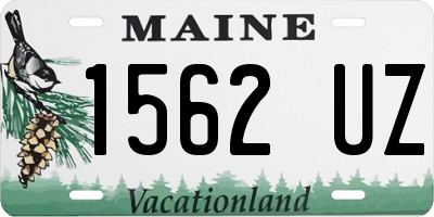 ME license plate 1562UZ