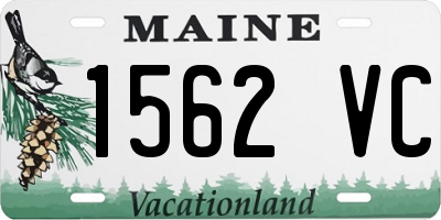 ME license plate 1562VC
