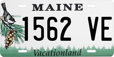 ME license plate 1562VE