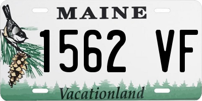 ME license plate 1562VF