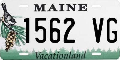 ME license plate 1562VG