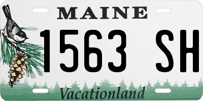 ME license plate 1563SH