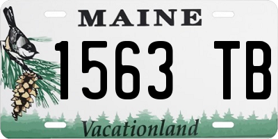 ME license plate 1563TB