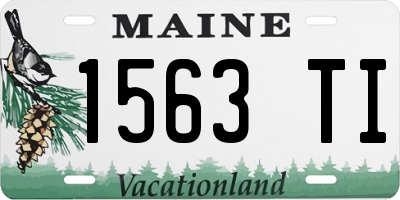 ME license plate 1563TI