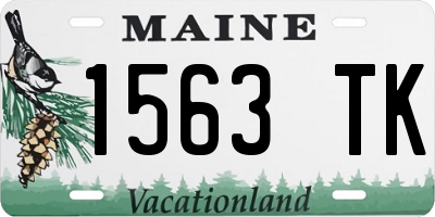 ME license plate 1563TK
