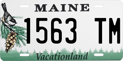 ME license plate 1563TM