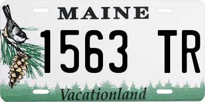 ME license plate 1563TR