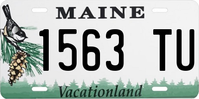 ME license plate 1563TU