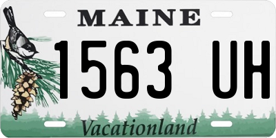 ME license plate 1563UH